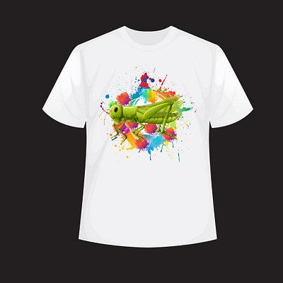 Grasshopper T-shirt design 3d animation app branding design graphic design icon illustration logo ui