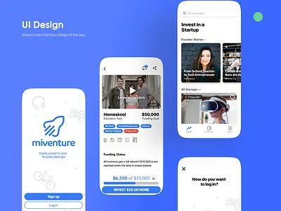 Fintech App app blue branding daily ui design designer finance flat minimal minimalist mobile portfolio project projects ui uidesign uiux ux web