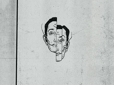 Dali design face illustration salvador dali