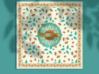 Vector Illustration on traditional Madhubani Leaf branding design graphic design illustration vector