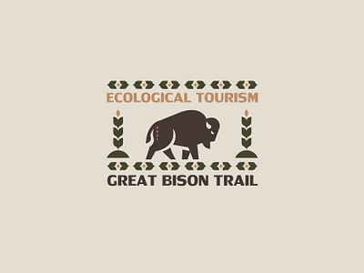 Great Bison Trail animal bison branding design inspiration logo minimalism silhouette vector wildelife