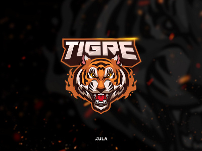 TIGER e-sport badge logo animal awesome badge branding character design dribbble emblem esport game icon illustration logo mascot shield sport tiger tigre typography vector