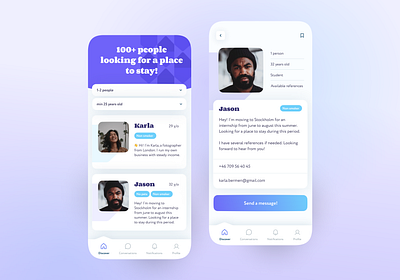 Tenant app app daily ui design gradient home house landlord rent rental renting tenant ui ui challange ui design ux ux design