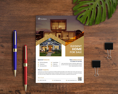 Real estate flyer design branding brochure business catalog corporate creative design flyer flyer design graphic design leaflet logo magazine minimal modern postcard poster print design real estate template