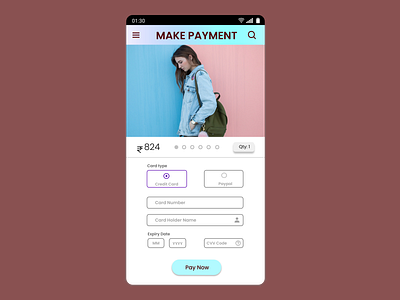 CREDIT CARD CHECKOUT PAGE design illustration ui