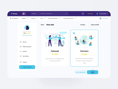 Web App Marketplace - SOBAAR 3d animation app branding button card dashboard design illustration interface logo mobile page product design shop ui ux vector web web design