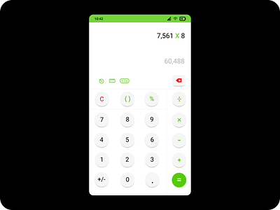 CALCULATOR design illustration ui