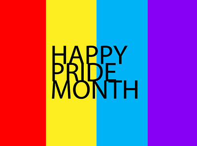 Pride Month! design illustration typography vector