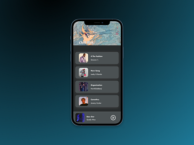 Music Playlist dark background design figma playlist ui ui design webdesign