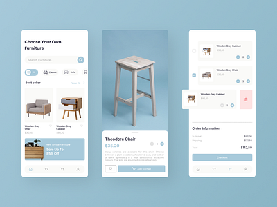 furnyture clean design furniture furniture app furniture store mobile apps simple design store ui ui design ux design