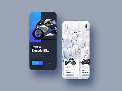 Rent a bike appuidesign bike bike rent bike ui electric bike minimalui modernui motor bike ui uiconcept uiux
