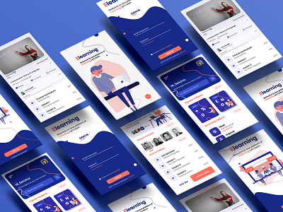 E Learning App Ui app ui class management e learn e learning learn online online class online learn online teacher online teaching student learn trending