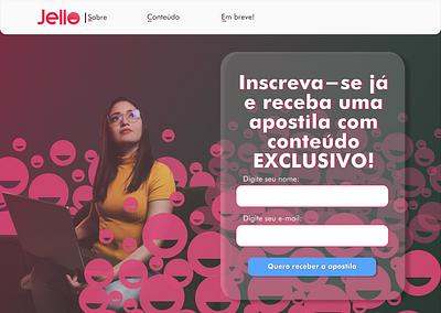 Jello - Landing Page branding edtech illustration landing page ui web design