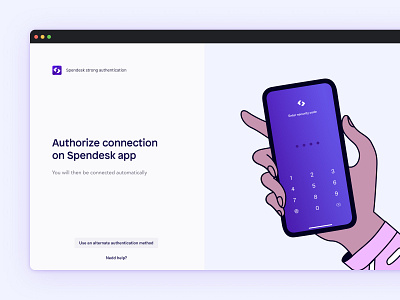 Spendesk Strong Authentication authentication branding mobile