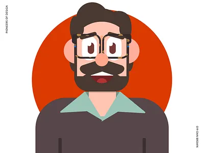 Dan Brown avatar character dan brown discovery illustration information architecture pioneers of design