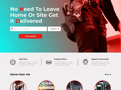 Building Supplier Web UI design branding design e commerce app ecommerce graphic design ui