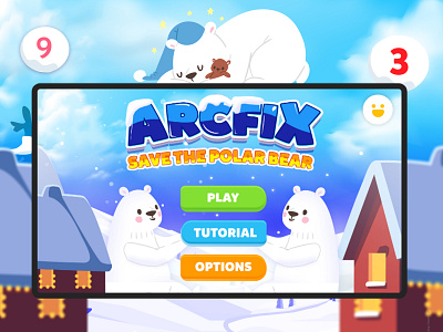 ARCFIX GAME UI app design artist daily challange design game gamedev gameui illustration ui app ui designer uidesign userinterface