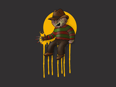 Wee Freddy illustration leihu practice procreate