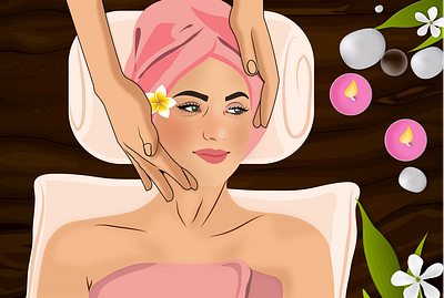 Spa illustration graphic design