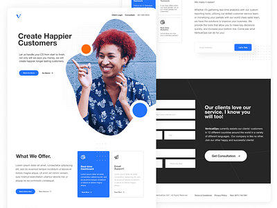 VO New Lander Concept branding design landing page ui ux web design