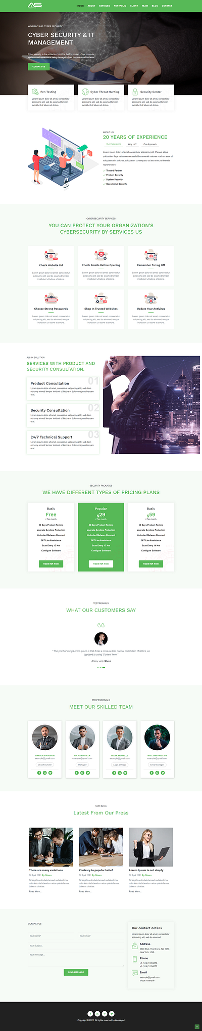 Shuvo- Cyber Security Company Template mobile security telecom security