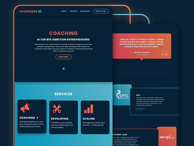 Neon AI website ai artificial inteligence glow lights neon ui ux web web design website