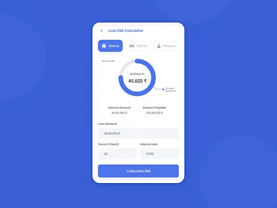 Mortgage Calculator calculator card card design cardlayout design typography ui