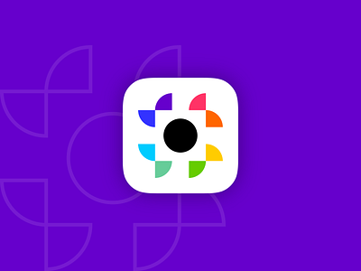 Eye / Camera / Icon / App abstract app brand branding camera colorful design eye flat icon identity logo software