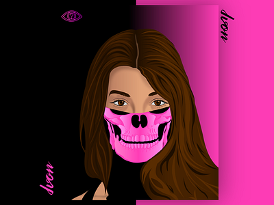 Ivon With The Mask art creative design illustration rebound vector vector art vectorart