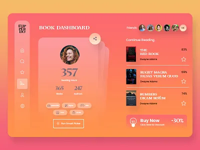 FlipperDo Book Reader design dwayne adams dwayneadams graphicdesign logo photoshop web design website