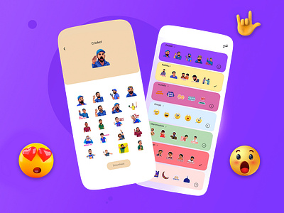 Skewbb Sticker app app design designthinking ui uiuxdesign visual design