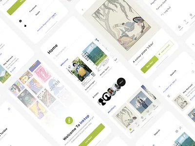 inktap app design figma ios minimal registration screens shop soft uidesign ux uxdesign