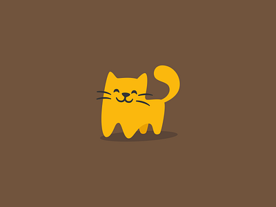 Funny cat animal brand branding cartoon cat character design elegant flat graphic design illustration illustrative kitten logo logotype mark mascot modern pet sign