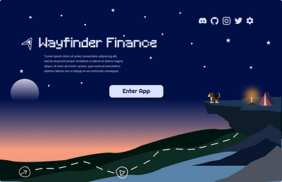 Early Wayfinder Finance Concept Web Design app branding design graphic design illustration logo typography ui ux vector