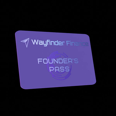 Wayfinder Founders Pass NFT Concept 3d app crypto design graphic design illustration nft