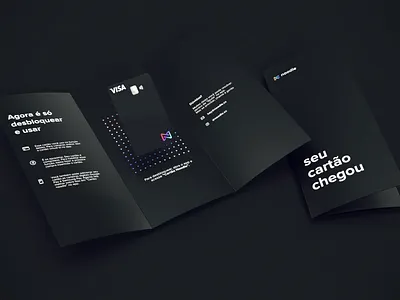 Noodle card envelope 3d banking black card clean dark graphic design minimalist mockup