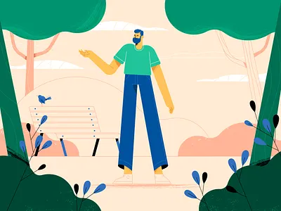 Styleframe animation character design flat illustration motion vector