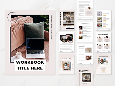 DIEM | Canva Workbook Template canva template coaching workbook ebook ebook template graphic design lead magnet marketing minimal modern opt in workbook workbook template