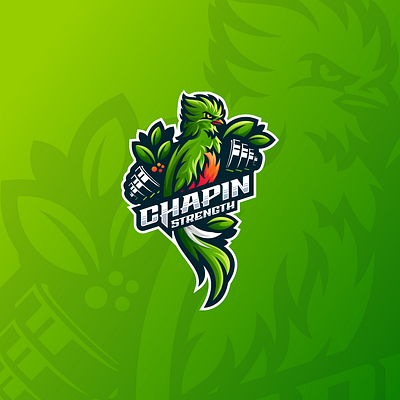 Chapin Strength 3d animation bodybuilder brand branding character e sport esport fitness graphic design gym illustration logo mascot motion graphics sport