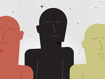 Emotional Design Process | Illustration for Studio Science Blog ambivalence anger black brand design process design thinking disappointment emotion emotions face joy navigation people red satisfaction yellow