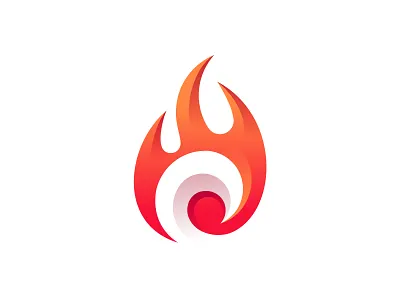 🔥+Wave app logo beach branding design fire flame icon illustration ios logo ocean symbol wave wave logo