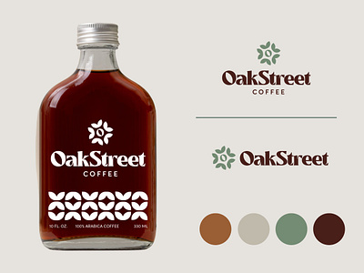 Adobe LIVE: Oak Street Coffee Brand Identity Package Design adobe live brand identity