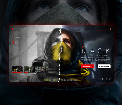 Netflix UI branding figma designs firstui firstuidesign illustration minimal