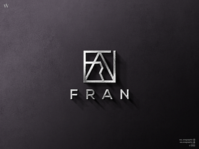 FRAN Letters Logo 3d animation app branding design graphic design icon illustration letters logo monogram motion graphics typography ui ux vector