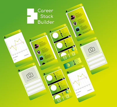 Simple Mobile Design - Career Stack Builder App app design ui