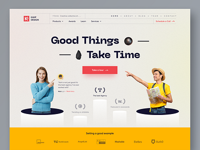 Agency - Landing page concept design kahf landing page uidesign uiux user interface design webdesign website design