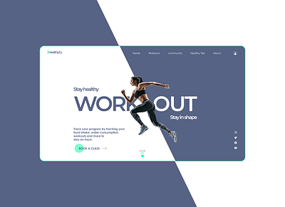 Healthy.fy branding figma figma designs firstuidesign health minimal stay healthy