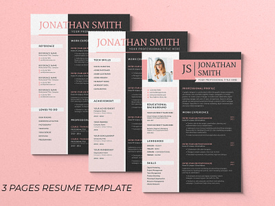 Resume Template with Photo cover letter template