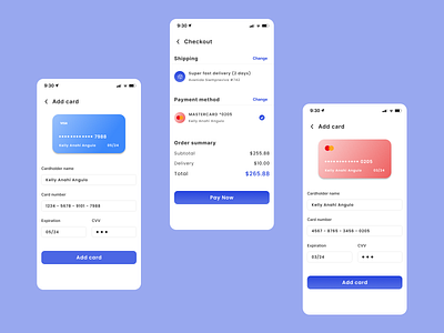 Credit Card Checkout 002 card checkout dailyui shopping ui