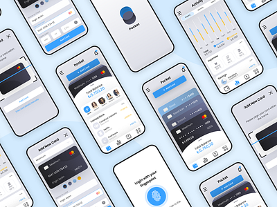 Pocket design digital wallet mobile app ux wallet